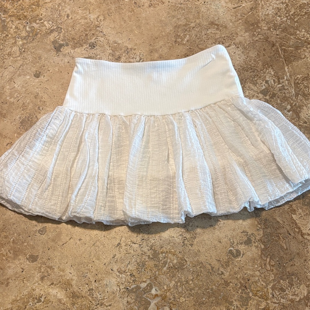 Forever 21 White Mini Skirt